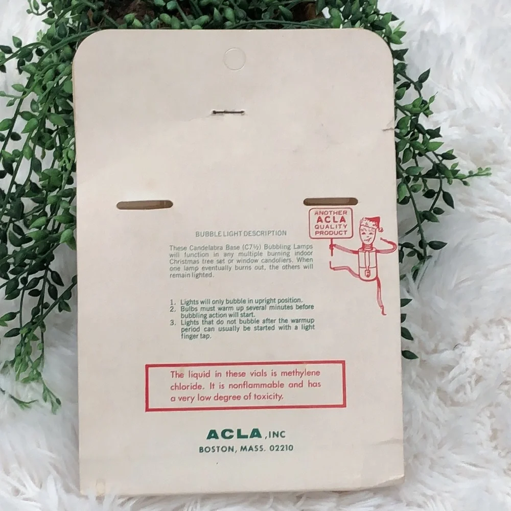 Vintage package bubbling